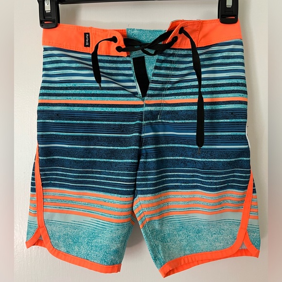 Hurley Boys 6 Blue Swim Trunks Board Shorts - Picture 4 of 9
